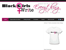 Tablet Screenshot of blackgirlswrite.com